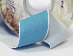 40мм. 90868а ЛЕНТА ЭЛАСТИЧНАЯ БЕЛЬЕВАЯ бирюза*493, 40мм (рул.20м)