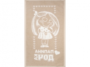 6с104.511ж2 Дочка(лен3) Полотенце махровое 67х40см