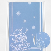 9с23.111ж1 Снеговик и домик2(ДТЭ регата) Полотенце х/б 50х140см