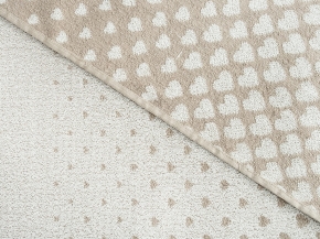 3с109.411ж2 Градиент-сердца (лен3) Плед 208х150 см