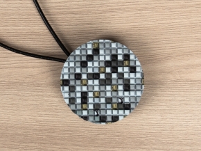 Магнит Ajur MI M21-silver with black (уп.1шт.)