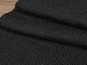 Трикотажное полотно (подвяз) ПАН 2:2 430гр/м2, черный, ширина 0,36м