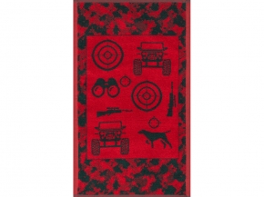 6с104.411ж1 Охотнику(т.зеленый1) Полотенце махровое 67х40см