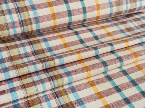 Холст  п/лен полотенечный клетка арт.8-25  вид 3 ширина 50см, лен-50%, хлопок-50%