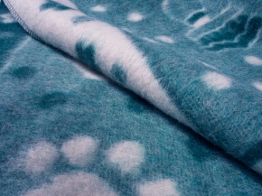 Одеяло п/шерсть 85% 100*140 жаккард цвет изумруд