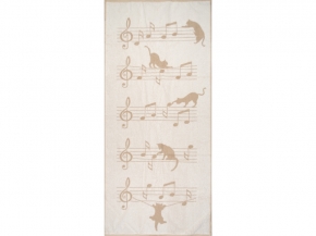 6с102.511ж2 Котоноты (лен3) Полотенце махровое 67х150см