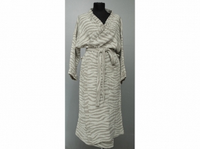 17с134-ШР/039/у/уп. Халат для бани 170*176 96*100 "Зебра" цв 330 рис 912