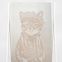 6с102.511ж2 Козырек(лен3) Полотенце махровое 67х150см