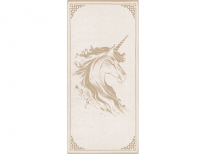 6с102.511ж2 Огненный единорог(лен3) Полотенце махровое 67х150см