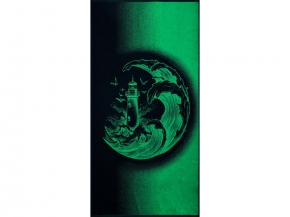 6с102.413ж1 Маячок (темно-синий7) Полотенце махровое 81х160см