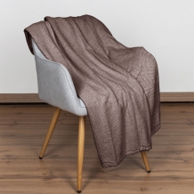 24С2-ШР/у./л.с.уп. 210*200 Плед "Рубчик" цв. 75 рис. 1 коричневый