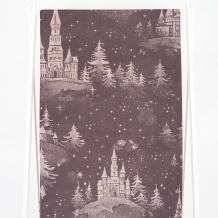 6с102.413ж1 Зимняя сказка(т.с.мальв1) Полотенце махровое 81х160см