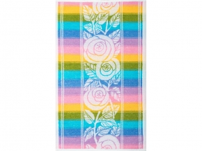 6с104.411ж1 Тропикана (белая радужка) Полотенце махровое 67х40см