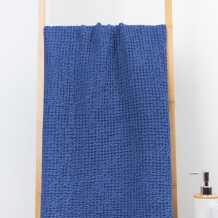 23С68-ШР/у. 75*130 Полотенце "Зефир" цв. 1318 рис. 415 васильковый