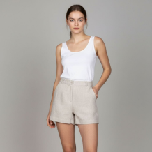 25С23-ШР/039/ст 133/1 Шорты женские серый