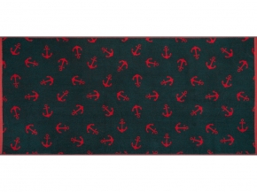 6с102.411ж1 Якоря(т.зеленый1) Полотенце махровое 67х150см