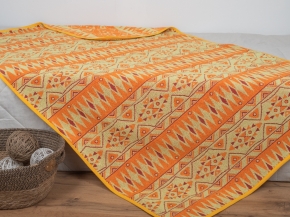 5с081.400.1 Афро-мотив1(3-лимонно-оранж1) Плед 103х160 см