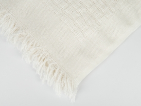 26СП194С-ДЯ Плед п/ш декоративный суровый 150*140 цв. молочный (1-3)