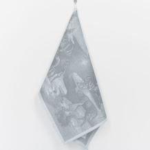 07с-39ЯК 50*70 Полотенце "Зимний лес" цв. серо-голубой