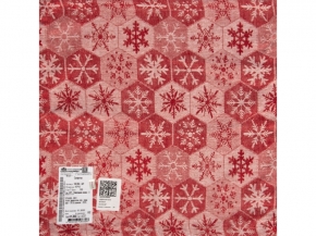 18С284-ШР Салфетка 43*43 "Новогодняя сказка-3" цв. 100 рис. 327 красный