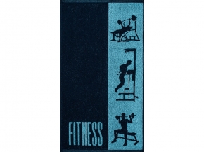 6с103.412ж1 Fitness 1 (темно-синий4) Полотенце махровое 50х90см