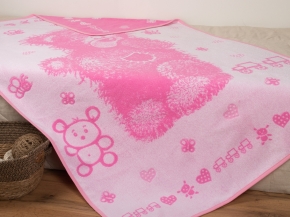 5с081.400.1 Миша (розовый2) Плед 103х160 см