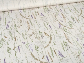 Ткань бельевая арт 2-21 п/лен кислованный лен 30 хл.70 пл. 140г рис. Шалфей, 150см