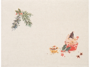 22С145-ШР+К/п.р/фкор Комплект полотенец из 3 шт 45*60 "НГ Новогодний ужин-3" цв. 0 рис. 28