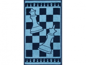 6с104.411ж1 Шахматы(т.синий2) Полотенце махровое 67х40см
