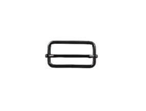 Пряжка двухщелевая металл.30-31 мм (2,5мм) черный никель (уп.50шт)