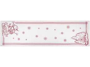 5с22.312ж1 Снеговик и домик1(ДТЭ бордовый) Полотенце 50х180 см