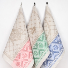 17с122-ШР/фкор Комплект полотенец из 3 шт 49*90 " Купец-3" рис. 243