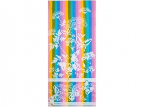 6с102.411ж1 Бабочки (белая радужка) Полотенце махровое 67х150см