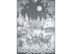 07с-39ЯК  50*70  Полотенце "Русская зима" цв. серый