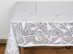 Д221АБ/кор. СКАТЕРТЬ ДЕКОРАТИВНАЯ 2775  бел.с яр-серым 2.35 м*1.60 м рис. Д221АБ