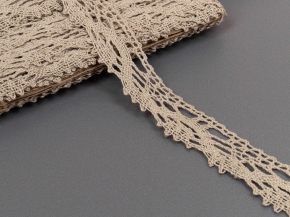 К-025-17-3 Кружево 25мм, льняной