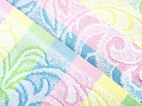 1с105.413ж1 Журавинка (св.радужка1) Полотенце махровое 50х30 см