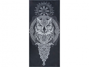 6с102.411ж1 Тотем СОВА(антрацит) Полотенце махровое 67х150см