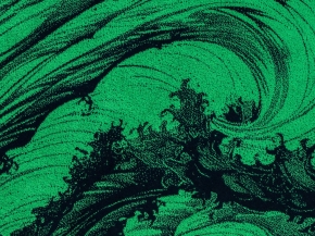 6с102.413ж1 Цунами (темно-синий7) Полотенце махровое 81х160см