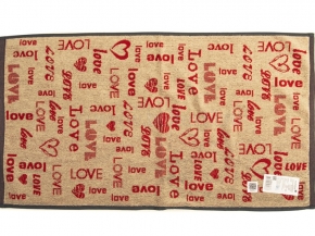 6с103.412ж1 Love-текст (красный) Полотенце махровое 50х90см