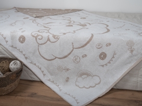 3с109.414ж2 Единорожек-праздник (лен3) Плед 104х160 см