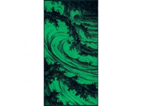 6с102.413ж1 Цунами (темно-синий7) Полотенце махровое 81х160см