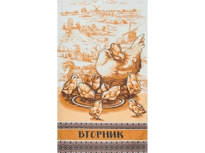 21С-2ЯК 34*61 Набор полотенец "Неделька. Ферма" (уп. 8 шт)