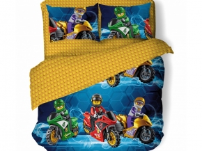 Поплин набивной 100П-5 рис. 500214/1 Мото game Д, 150см