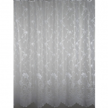 1.80м 16021 Тюль-жаккард Lila 180 см (WHITE, W1592)