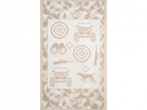 6с104.511ж2 Охотнику(лен3) Полотенце махровое 67х40см