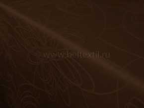 Ткань скатертная арт.14С7SHT "Мирелла" рис.003 цвет 191020 шоколад,ширина 310 см