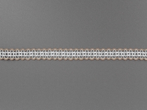 14мм. 60378 ТЕСЬМА ОТДЕЛОЧНАЯ белый со льняным*127, 14мм (рул.25м)