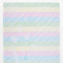 6с104.411ж1 Тюльпан (св.радужка1) Полотенце махровое 67х40см