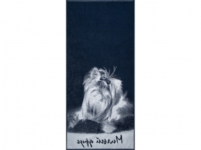 6с102.411ж1 Милый друг (темно-синий2) Полотенце махровое 67х150см